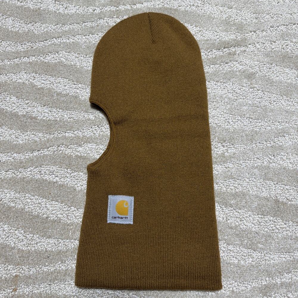 Carhartt Brown Knit Balaclava Face Mask Thinsulate Flex Beanie OSFA USA NWOT